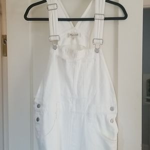 Madewell white overalls!
